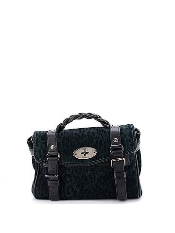 Mulberry Alexa Satchel NM Printed Suede and Leather Mini (view 1)