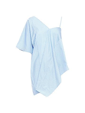Maison Margiela Maison Margiela Cotton Striped Deconstructed Half Cami Top (view 1)