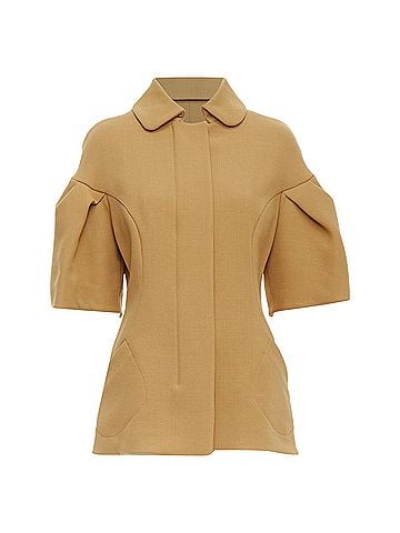 MARNI Marni Virgin Wool Puff Darted Sleeve Zip Round Collar Coat (view 1)