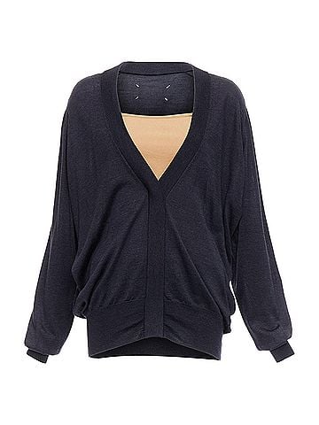 Maison Margiela Maison Margiela Silk Blend Layered Deconstructed Sweater (view 1)