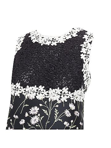 Giambattista Valli Giambattista Valli floral lace bodice dress kate mara (view 2)