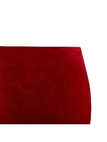 Saint Laurent Saint Laurent suede leather back dart mini skirt (view 2)