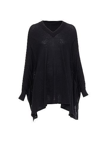 Maison Margiela Maison Margiela silk linen batwing pullover sweater (view 1)