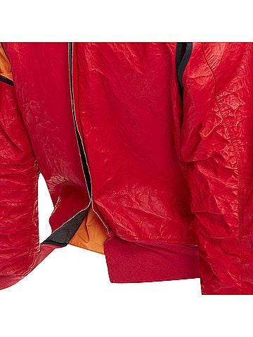 Unravel Project Unravelproject leather tyvek nylon lined bomber jacket (view 2)