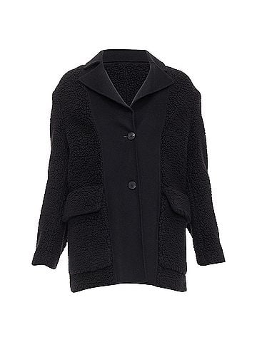 Christian Dior Dior cashmere teddy textured pocketed coat (view 1)