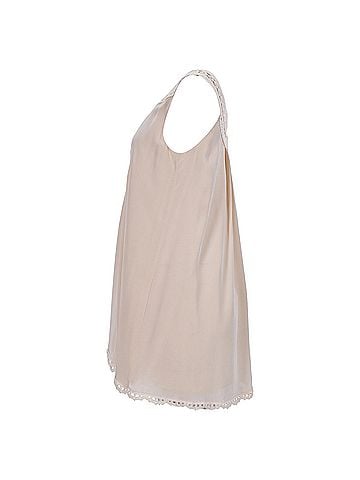 Temperley LONDON Temperley London Swiss Dot Lace Straps Mini Dress in Ivory Silk  (view 2)