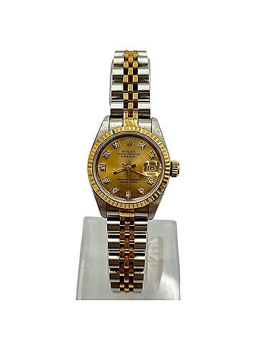 Rolex Rolex Datejust Watch 69173G with 10 Diamonds, Stainless Steel and Yellow Gold, Women's (view 1)