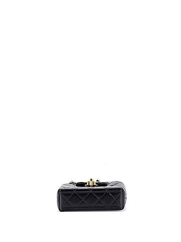Chanel Kelly Top Handle Shopping Bag Quilted Shiny Aged Calfskin Nano (view 2)