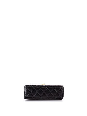Chanel Kelly Top Handle Shopping Bag Quilted Shiny Aged Calfskin Mini (view 2)