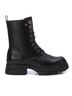 XTI Black Women's Combat Booties Size 5 1/2 - photo 1