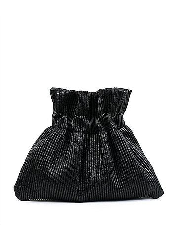 Street Level Women's Ribbed Mini Evening Bag With Chain (view 2)