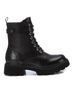 XTI Black Women's Combat Booties Size 5 1/2 - photo 1