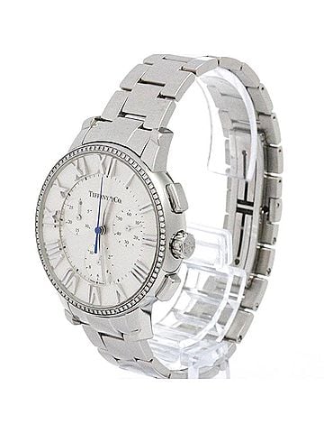 Tiffany TIFFANY Atlas Dome Diamond Steel Quartz Mens Watch  33989555 Polished (view 2)