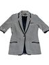 Elizabeth and James Stripes Black White Blazer Size 6 - photo 1