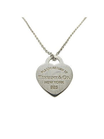 Tiffany Excellent condition Tiffany Heart Tag Medium Return to necklace in 925 silver. Item number 0619TIFFANY&Co. (view 1)