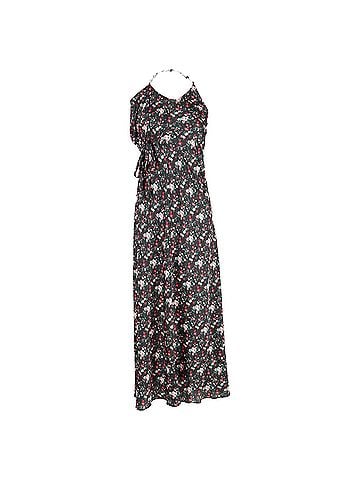 Paco Rabanne  Paco Rabanne Floral-Print Chain-Link Maxi Dress in Multicolor Polyester  (view 1)