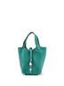 Hermès 100% Leather Green Picotin Lock Bag Clemence PM One size - photo 1