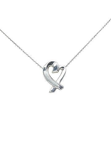 Tiffany Tiffany & Co. Loving Heart Necklace, SV925 Silver, Women's. TIFFANY (view 2)
