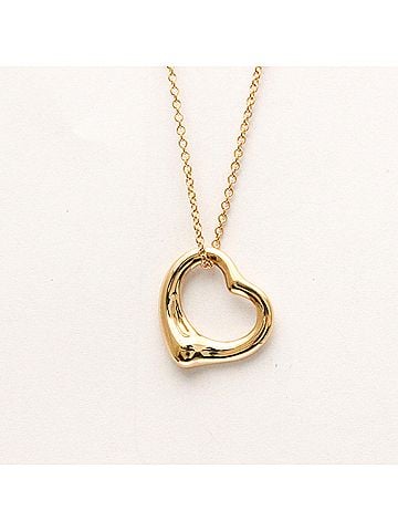 Tiffany Tiffany Open Heart Pink Gold (18K) No Stone Men,Women Fashion Pendant Necklace (Pink Gold) (view 1)