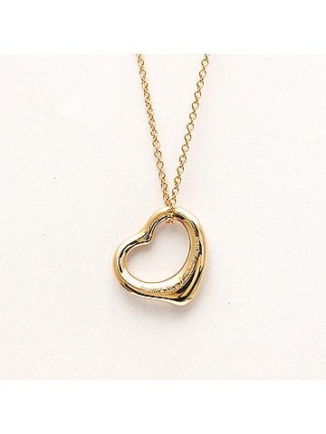 Tiffany Tiffany Open Heart Pink Gold (18K) No Stone Men,Women Fashion Pendant Necklace (Pink Gold) (view 2)