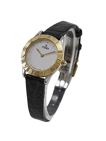 Fendi Fendi FENDI Watch 2000L Gold Plated x Stainless Steel Quartz Analog Display White Dial Women's (view 2)