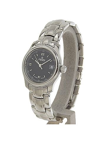 Fendi Fendi Olologi Watch 210L Stainless Steel Quartz Analog Display Black Dial Women's (view 2)