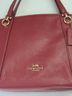 Coach 100% Leather Red Leather Tote One size - photo 4