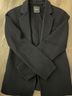 Theory Solid Black Blue Blazer Size 8 - photo 5