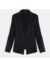 Theory Solid Black Blue Blazer Size 8 - photo 7
