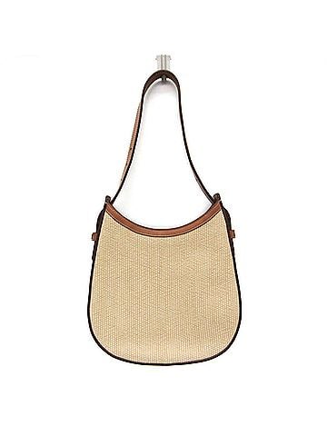Tod's Tod's Oboe One-shoulder Bag Women's Leather,Raffia Shoulder Bag Light Brown (view 1)
