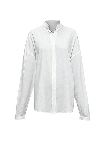 Haider Ackermann Haider Ackermann Cotton Bishop Collar Oversized Flowy Shirt (view 1)