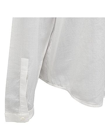 Haider Ackermann Haider Ackermann Cotton Bishop Collar Oversized Flowy Shirt (view 2)