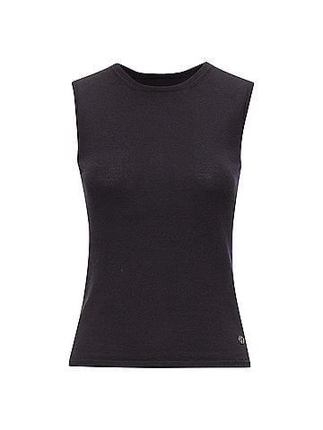 Christian Dior Christian Dior Cashmere Silk CD Logo Charm Knit Tank Vest (view 1)