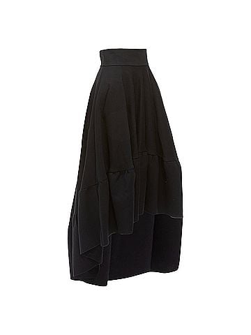 Antonio Berardi Antonio Berardi Cotton Blend High Low Dramatic Ruffle Skirt (view 1)