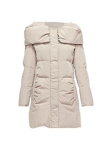 Max & Co Max & Co Caldo Bateau Foldover Collar Fitted Long Puffer Coat (view 1)