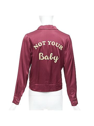 Reformation Reformation Not Your Baby Embroidery Crop Jacket (view 1)
