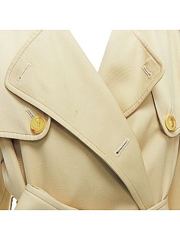 Gabriela Hearst Gabriela Hearst Merino Wool Silk Trimmed Pleats Trench Coat (view 2)