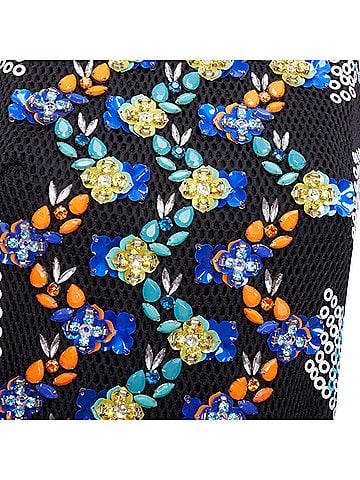 Peter Pilotto Peter Pilotto Bead Embellished Mesh Mini Dress (view 2)
