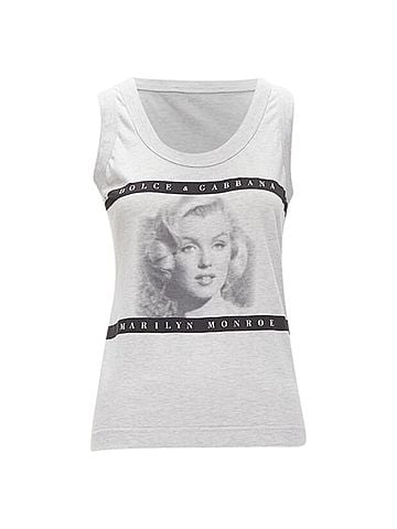 Dolce & Gabbana Dolce Gabbana Vintage Cinematic Actress Y2K Print Tank Top (view 1)