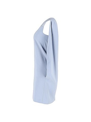 Max Mara Max Mara Sospiro Cape Mini Dress in Light Blue Triacetate (view 2)