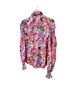 PatBO 100% Polyester Floral Multi Color Long Sleeve Blouse Size 6 - photo 7