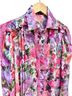 PatBO 100% Polyester Floral Multi Color Long Sleeve Blouse Size 6 - photo 5