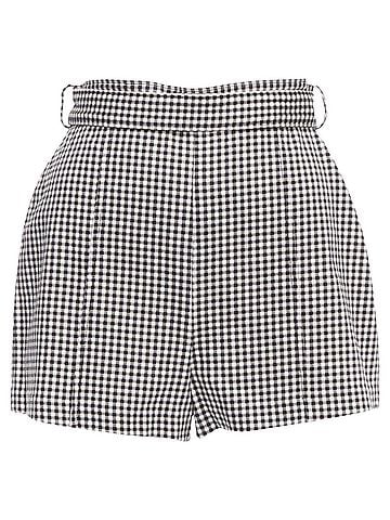 Zimmermann Zimmermann Gingham Print High Waisted Shorts (view 1)