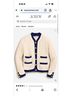 J.Crew Ivory Blue Cardigan Size M - photo 3