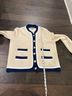 J.Crew Ivory Blue Cardigan Size M - photo 8