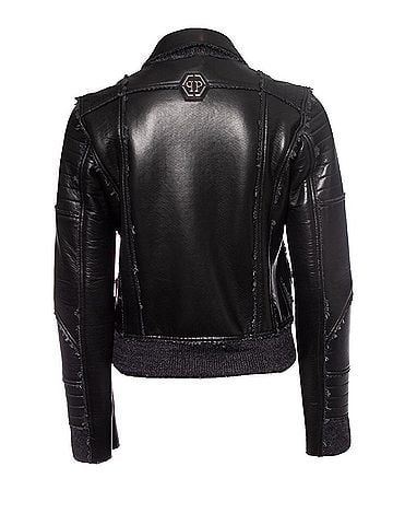 Philipp Plein Philipp Plein Quilted leather jacket (view 2)