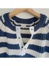 Pilcro Stripes Blue White Pullover Sweater Size M - photo 4