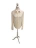 Evereve 100% Polyester Ivory Long Sleeve Button-Down Shirt Size M - photo 1