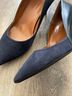 AQUATALIA Color Block Solid Blue Heels Size 11 - photo 4