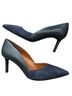 AQUATALIA Color Block Solid Blue Heels Size 11 - photo 2